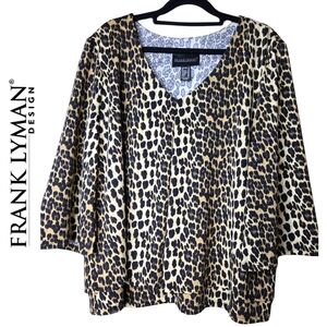 Frank Lyman Design Animal Print Blouse